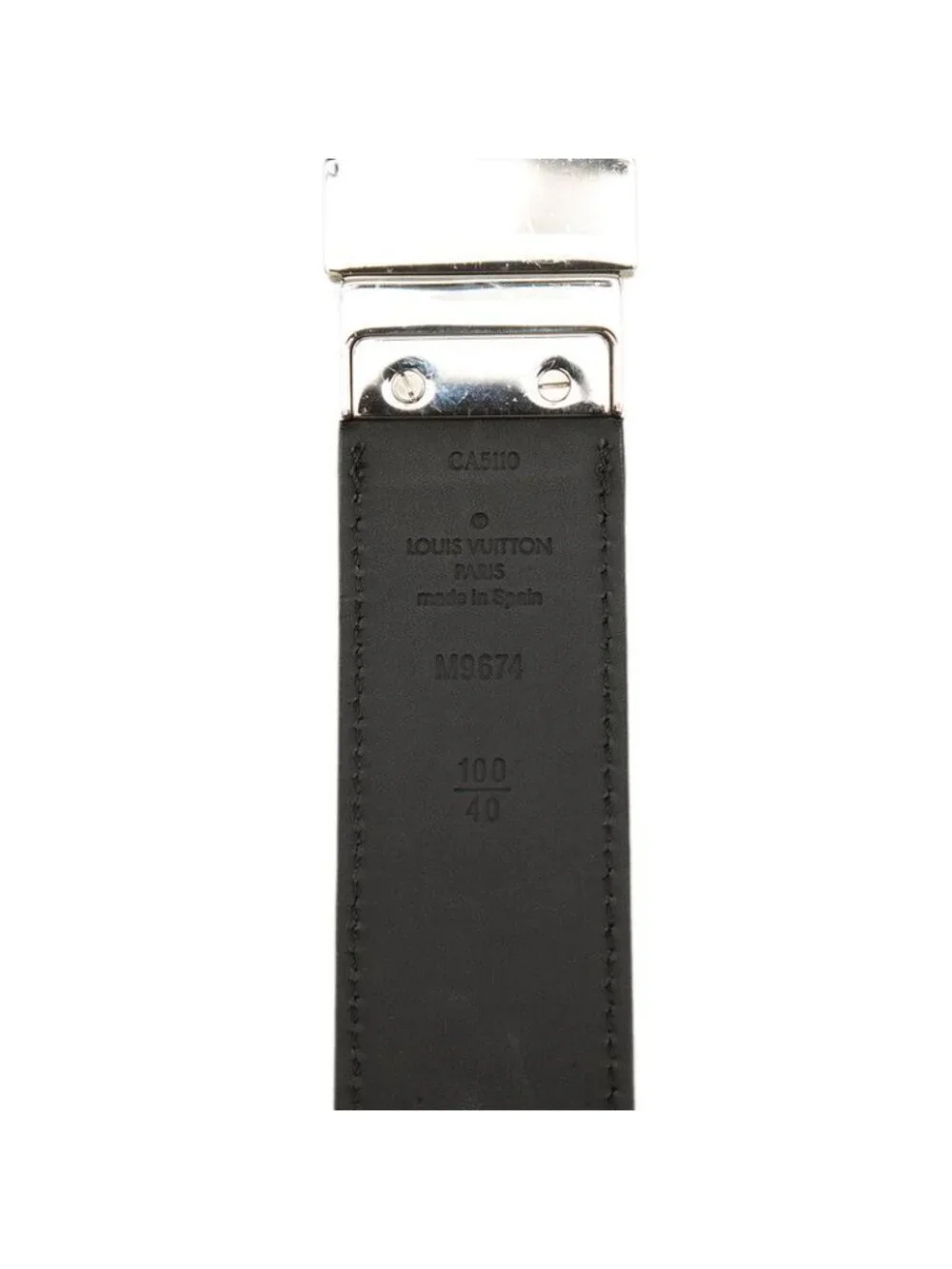 Louis Vuitton Damier Infini Boston Belt 100 40 Black Leather